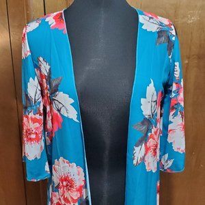 Women's Light Kimono Style Over Jacket Blouse